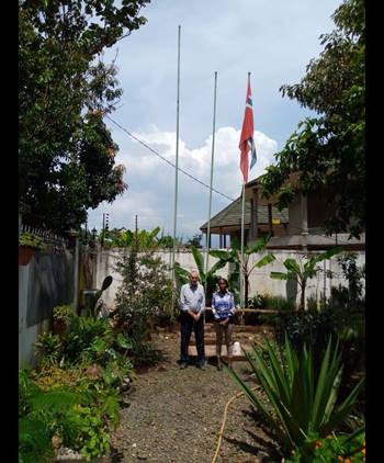 The Consul has striked the Danish flag